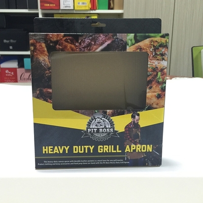 ซื้อ ความหนาที่กําหนดเอง อัตโนมัติล็อค กล่องด้านล่าง Canvas Apron Packaging With Logo Printing online manufacture
