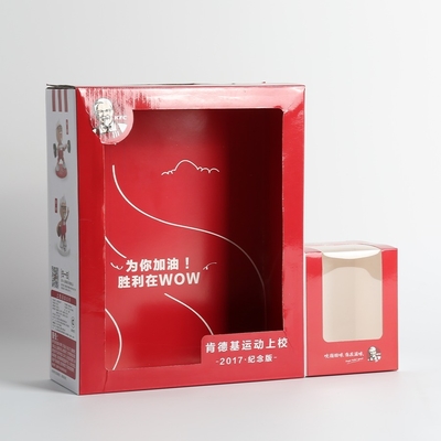 ซื้อ OEM ODM 4x4x5 นิ้ว สเตรท Tuck End Box กระดาษเคลือบกล่องบรรจุสําหรับอาหาร KFC online manufacture