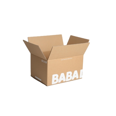 กระปุกกล่อง Kraft corrugated ที่กําหนดเองสําหรับการแสดงสินค้า การวางแบรนด์โลโก้ของลูกค้า